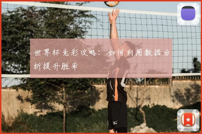 世界杯竞彩攻略:如何利用数据分析提升胜率